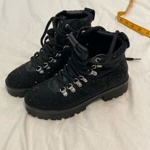 Glitter Hiking Style Boots